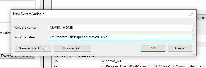 Set MAVEN_HOME variable